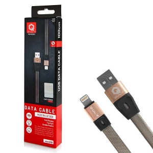 CABLE USB QULT QC iPhone 5/6/7/8 1m 2.1A titan