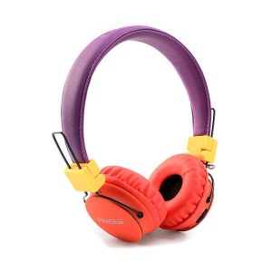 Casti FineBlue BEATBACK FR-7S Bluetooth headphones hands free violet-orange