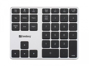 Tastatura Sandberg numericÄƒ Bluetooth Alu