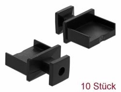 Delock Dust Cover for USB Typ-A (F) with grip, 10 pieces black