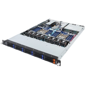 Server Rackmount Barebone Gigabyte Rack Server R181-N20, 2nd Gen. Intel Xeon Scalable and Intel Xeon Scalable, 24 x DIMMs, Supports Intel Optane DC, Dual 1Gb/s LAN ports (Intel I350-AM2), 2x2.5