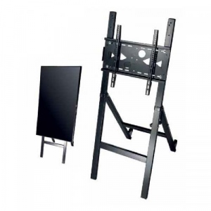 OMB EASEL FULL STEEL MADE FOR DIGITAL SIGNAGE, SUITABLE FOR MONITOR/TV FROM 32â€ TILL 55â€ VESA MIN 100x100 - MAX 400x400, EQUIPPED WITH 2 WHEELS FOR EASY MOVEMENTS AS WELL AS A SAFETY BARS TO AVOID THE RISK OF UNCONTROLLED CLOSING