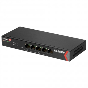 Switch Edimax Long Range 5-Port Gigabit Web Managed with 4 PoE+ Ports (PB 72W)