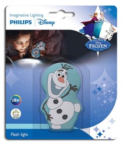 Lanternă portabilă Philips Disney 71767/08/16 Frozen, LED, Albastră