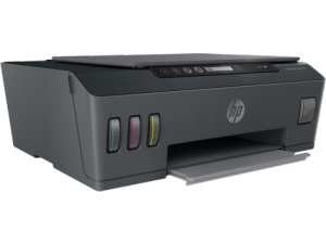 Multifunctionala HP Smart Tank 500; Printer, Scanner, Copier; A4, print (ISO): max 11ppm mono, 5ppm color; fpo 14 sec mono, 20 sec color; max 4800x1200dpi, memorie 256MB, procesor 1.2 GHz, display LCD ICON, 3 LED, 6 butoane; tava 100 coli, iesire 30 coli; imprimare f
