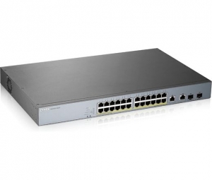 Switch ZyXEL GS1350-26HP, 26 Port managed CCTV PoE switch, long range, 375W