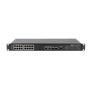 Switch POE Dahua PFS4218-16ET-190; Combo 1000BASE-T/SFP port x 2; 10/100 Base-T x16 (Hi-PoE/PoE+/PoE)