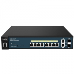 Switch EnGenius Wireless Management 50AP 8-port GbE PoE.at Switch 130W 2GbE 2SFP L2 13i, Engenius 