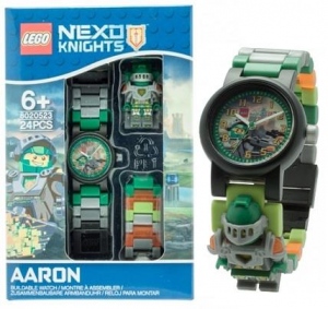 Zegarek z wbudowana minifigurka Nexo Knightsâ„¢ Aaronâ„¢