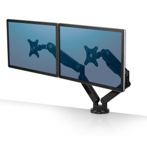 Fellowes - arm for 2 monitors horizontally - Platinum series