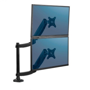 Fellowes - arm for 2 monitors upright - Platinum series