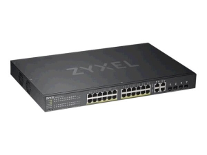 Switch Zyxel GS1920-24HP V2 + AP NWA1123AC V2 CADOU | 24 x 10/100/1000 Mbps Mbit/s | 4 x SFP COMBO | Web Management sau Nebula Cloud | PoE | Montabil in rack DA | Stacking DA