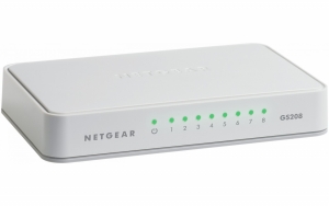 Netgear 8-Port Gigabit Desktop Unmanaged Switch (GS208)