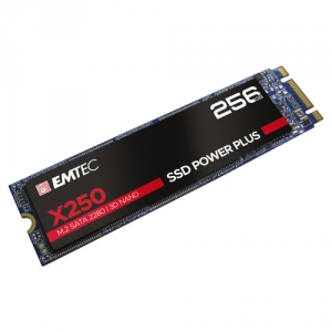 SSD Emtec X250, 256GB, SATA M2 2280, R/W speed 520MBs/500MBs