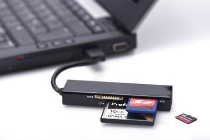 Card Reader Ednet  4-port USB 2.0 Black