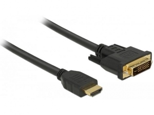 Delock HDMI to DVI 24+1 cable bidirectional 1 m