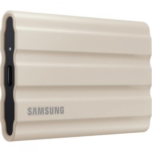 SSD Extern Samsung MU-PE2T0K/EU, Portabil T7 Shield, 2Tb, USB 3.2, Beige, 