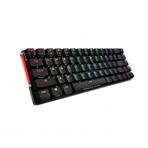 Tastatura gaming mecanica cu sau fara fir ASUS ROG Falchion Cherry MX Red neagra iluminare RGB