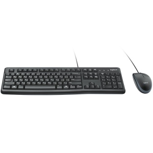 Kit Tastatura + Mouse Logitech Desktop MK120, Black