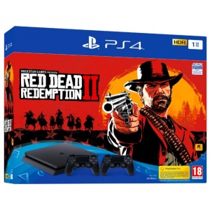 Sony Playstation 4 Slim 1TB + Red Dead Redemption 2 + 2nd controller