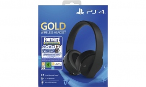 PS4 Gold Wireless 7.1 Gaming Headset + Fortnite
