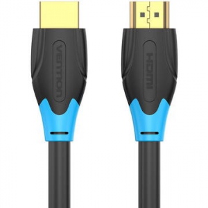 Cablu video Vention, HDMI(T) la HDMI(T), 2m, rezolutie maxima 4K la 60Hz, conectori auriti, cupru, invelis PVC, negru, 