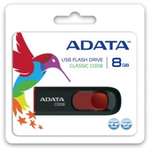 Memorie UAB Adata Classic C008 8GB USB 2.0 Negru