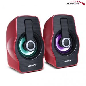 Audiocore AC855R computer speakers 6W USB Red