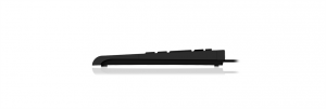 Tastatura Cu Fir IcyBox KeySonic Mini, Smart Touchpad, USB 2.0, Neagra