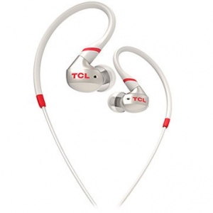 TCL In-ear Wired Sport Headset, IPX4, Frequency of response: 10-22K, Sensitivity: 100 dB, Driver Size: 8.6mm, Impedence: 16 Ohm, Acoustic system: closed, Max power input: 20mW, Connectivity type: 3.5mm jack, Color Crimson White