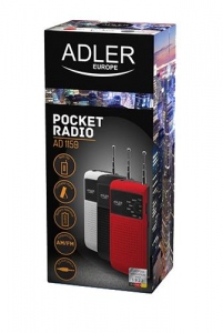 Pocket radio Adler AD 1159 | red