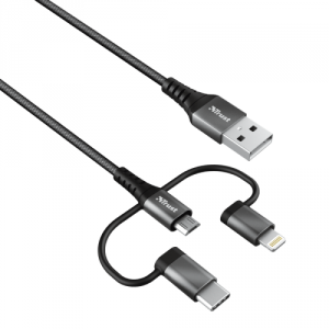 Cablu de Date Trust Keyla Strong 3-In-1 USB cable 1m