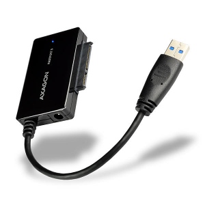 Adaptor Axagon ADSA-FP3 USB 3.0 la SATA 3.1 Compatibil 2.5/3.5 inch HDD/SSD sau 5.25 inch ODD, Negru