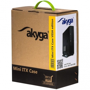 Carcasa AKYGA mini ITX AK-100-01BK 2xUSB2.0 with PSU 60W