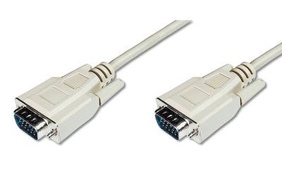 Cable VGA 1080p 60Hz FHD Type DSUB15/DSUB15 M/M grey 3,0m