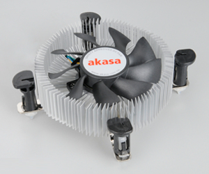 Cooler Procesor Akasa AK-CCE-7106HP, LGA775/115X, ventilator PWM, Low Profile