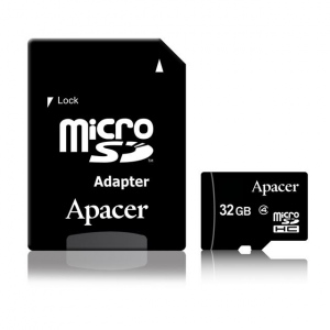 Card De Memorie Apacer 32GB Micro SDHC Clasa 4 +adaptor