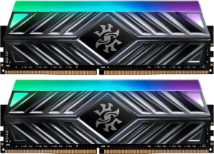 Kit Memorie ADATA XPG SPECTRIX D41 DDR4, 2x8GB 3600Mhz, CL17-18-18, Titanium Gray