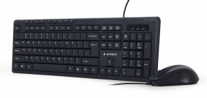 Kit Tastatura + Mouse Cu Fir Gembird Multimedia, Black