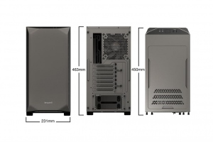 Carcasa be quiet! Pure Base 500, metallic grey, ATX, M-ATX, mini-ITX case