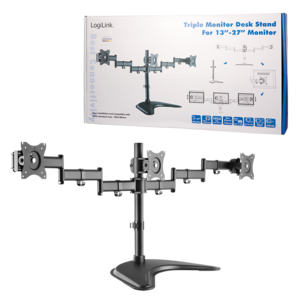 Suport LOGILINK Triple monitor desk stand,13-27--, max. 8 kg