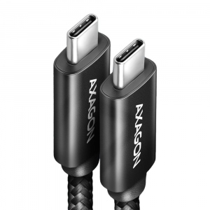 BUCM432-CM10AB, Cablu USB-C  la USB-C USB4 Gen 3x2, 1 m, 5A, Negru