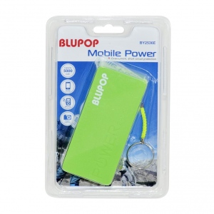 Blupop Power Bank 5000mAh, Li-Ion BY2536E