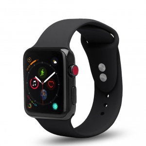 Apple Watch Series 5 GPS + Cellular Aluminium 44 mm curea silicon negru