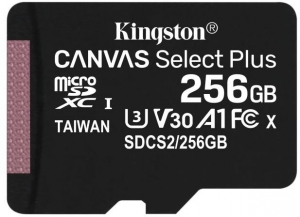Card De Memorie Kingston SDXC 256GB  Clasa 10, Black