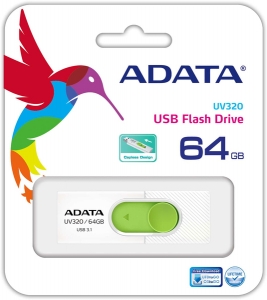 Memorie USB Adata UV320 64GB USB 3.1 Alb-Verde