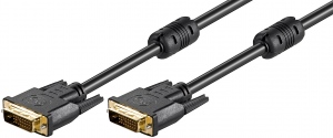 Cablu DVI-D Full HD Dual Link, Goobay, tata – tata, lungime 2 m