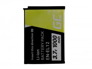 Baterie Green Cell ® EN-EL12 pentru Nikon Coolpix AW100 AW110 AW120 S9500 S9300 