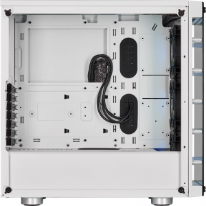 Carcasa Corsair computer case iCue 465X RGB Mid Tower ATX Smart Case, 3xLL120 RGB, White