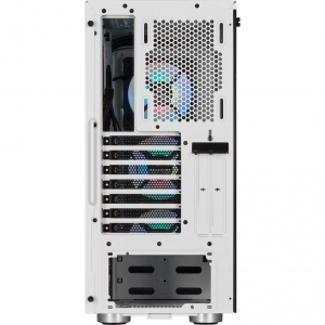 Carcasa Corsair computer case iCue 465X RGB Mid Tower ATX Smart Case, 3xLL120 RGB, White